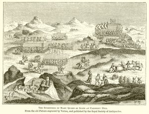 The Surrender of Mary Queen of Scots at Carberry Hill by English School