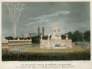 The Temple of Concord created for the Peace of 1814 by English School
