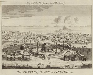 The Temple of the Sun in Nineveh by English School
