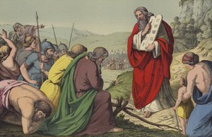 The Ten Commandments by English School