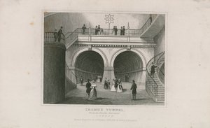 The Thames Tunnel by English School