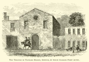 The Theatre in Tankard Street, Ipswich, in which Garrick First Acted by English School