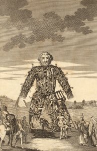 The Wicker Man of the Druids, from The Complete English Traveller, or a New Survey and Description of England and Wales, pub. 1771 by English School