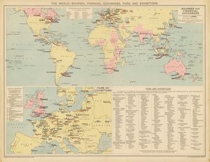 The World: Bourses, Financial Exchanges, Fairs and Exhibitions by English School