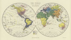The World Showing Distribution of Religions by English School