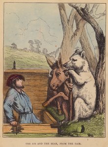 The ass and the bear, from the fair by English School