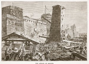 The Attack on Rhodes by English School