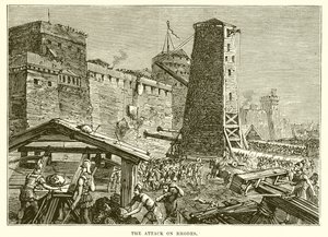 The Attack on Rhodes by English School