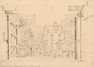 The back of George Gibberts house at Putney, September 1872 by English School