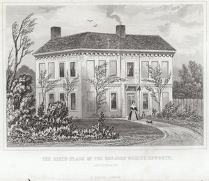 The birthplace of the Reverend John Wesley by English School