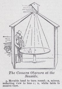 The camera obscura at the seaside by English School