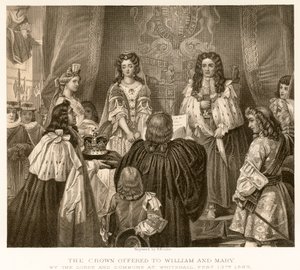 The crown offered to William and Mary by English School