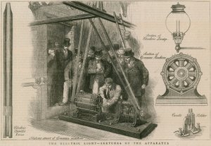 The Electric Light - Sketches of the Apparatus by English School