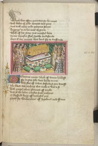The entombment of Edmund at Bury St Edmund