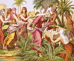 The Finding of Moses by English School