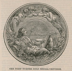 The first Turner Gold Medal (reverse) by English School
