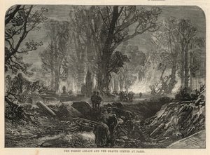 The forest ablaze and the graves opened at Paris by English School