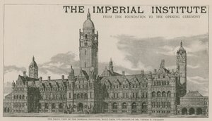 The front view of the Imperial Institute by English School