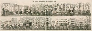 The funeral procession of the late Duke of York by English School