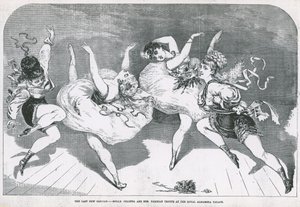 The Last New Can-Can - Mddle Colonna and Her Parisian Troupe at the Royal Alhambra Palace by English School