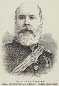 The Late Mr C Manby, CE, Lieutenant Colonel Engineer and Railway Volunteer Staff Corps by English School