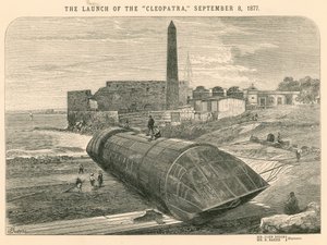 The Launch of the Cleopatra, 8 September 1877 by English School