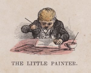 The little painter by English School
