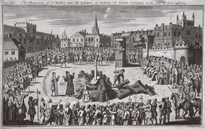 The Martyrdom of Dr Ridley and Mr Latimer at Oxford, Dr Smith Preaching at the Time of Their Suffering, Illustration from 