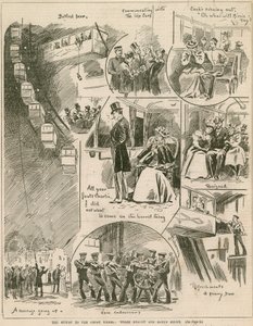 The Mishap to the Great Wheel, Twixt Heaven and Earls Court by English School