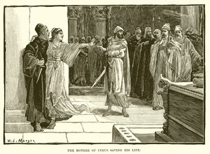 The Mother of Cyrus Saving His Life by English School