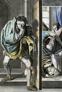 The Murder of King Edward V and His Brother in the Tower by Richard Plantagenet, Later King Richard III by English School