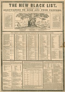 The New Black List; A Comparative Table of Allowances to Rich and Poor Paupers by English School
