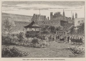 The new bandstand on the Thames Embankment by English School