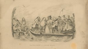 The Pilgrims at a Boat Race by English School