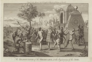 The Rejoicing of Mexicans by English School