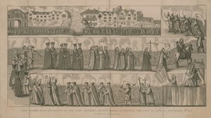 The Solemn Mock Procession by English School
