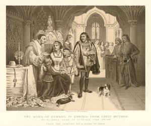 The Sons of Edward IV Parted from Their Mother by English School
