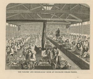 The Tailors and Shoemakers Room at Coldbath Fields Prison by English School