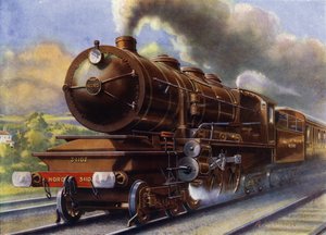 The Train that Runs from Boulogne to Paris by English School