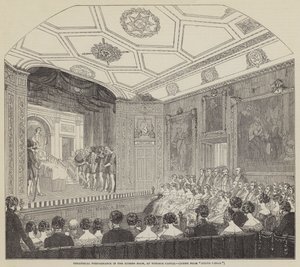 Theatrical Performance in the Rubens Room, at Windsor Castle by English School
