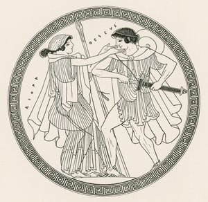 Theseus and Aithra by Hibron by English School