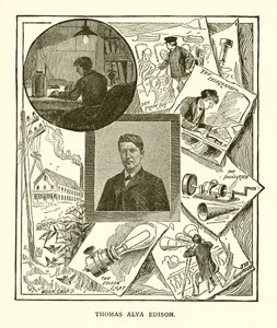 Thomas Alva Edison by English School