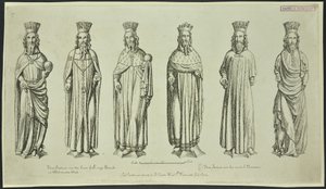 Three Statues over the Court of King