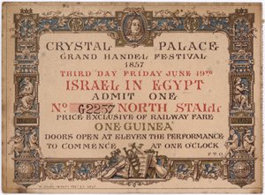 Ticket for Israel in Egypt by English School