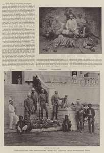 Tiger-Shooting and Deer-Hunting with the Cheetah, near Hyderabad, India by English School