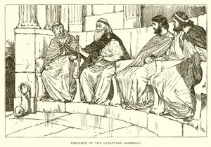 Timoleon in the Syracusan Assembly by English School