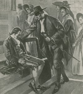 Tired and Hungry, Benjamin Franklin Falls Asleep in a Quaker Meeting House by English School