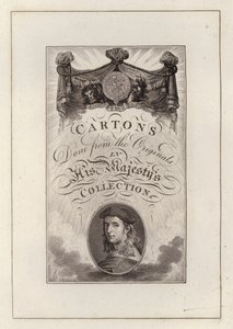 Title-page for Cartons Done from the Originals in His Majesty’s Collection (engraving) by English School