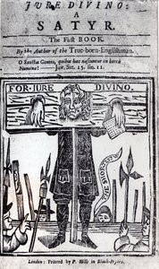 Title-Page of the First Book of Jure Divino - A Satyr by Daniel Defoe by English School