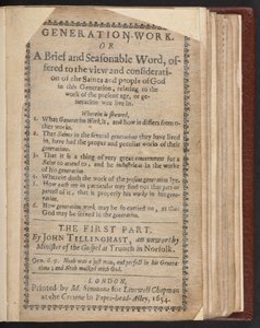 Title page of Generation work